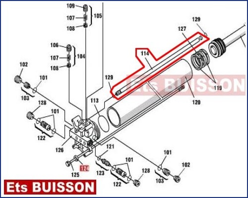 FAAC 400 - Tube alimentation alu N°114 Référence 7361335